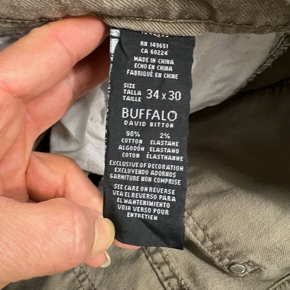 Buffalo David Bitton Jeans Mens 34 Brown Sam-X Slim Straight Leg Stretch Cotton - Picture 7 of 11